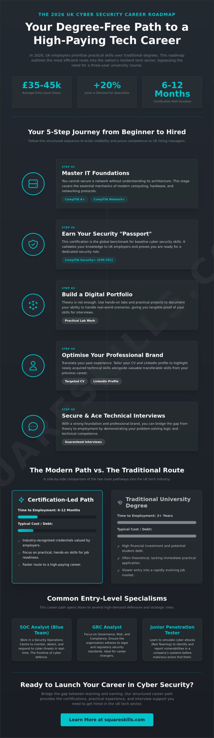 Cyber Security Career Path UK: The Definitive 2026 Roadmap for Career Changers